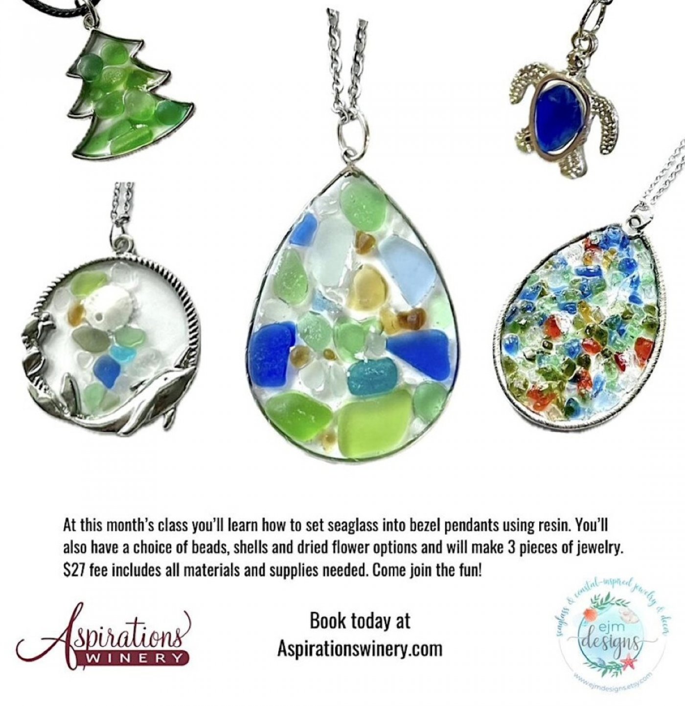 Make Your Own Jewelry Class with Liz 1:30 class