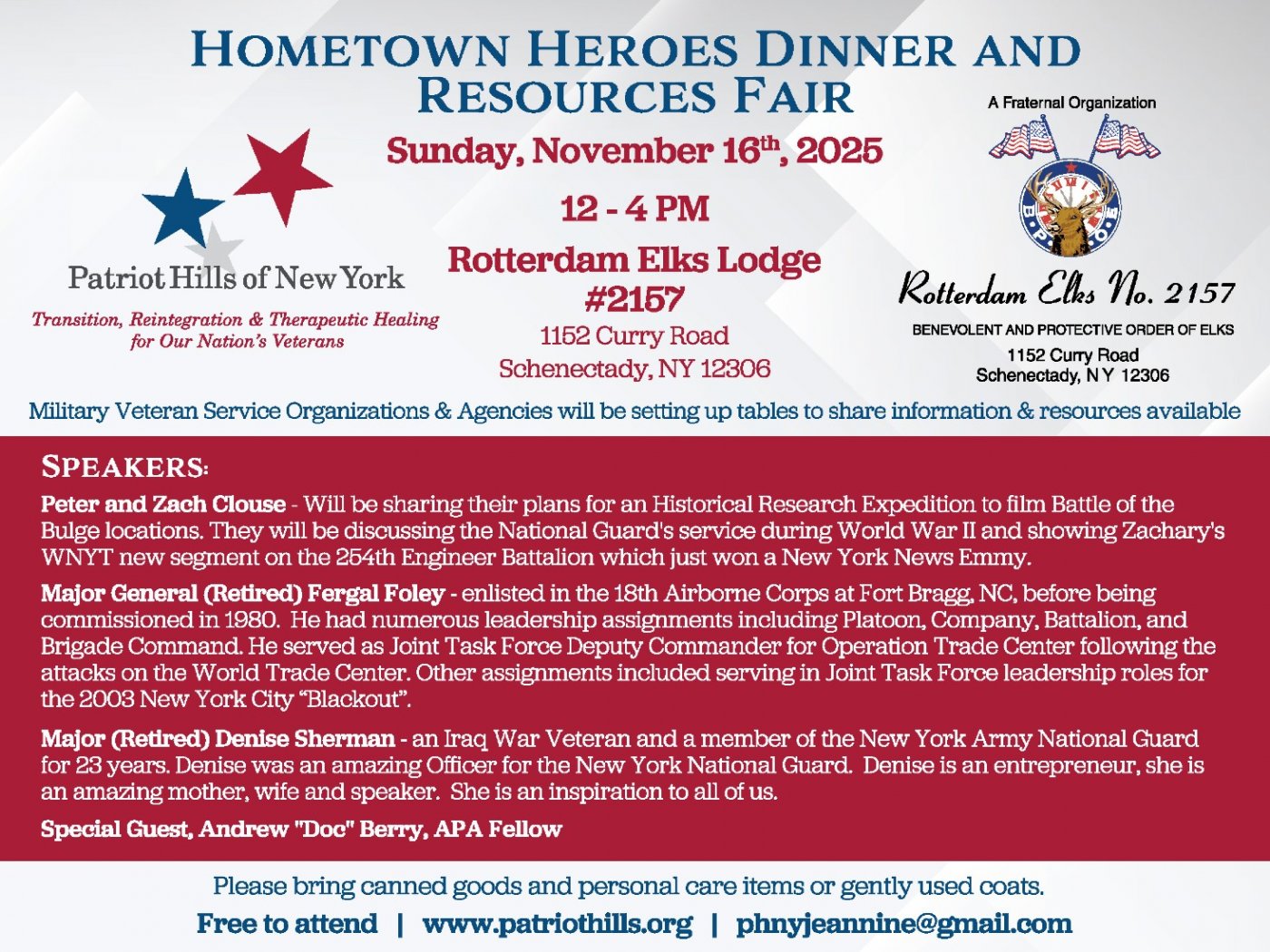 Hometown Heroes Dinner and Resource Fair