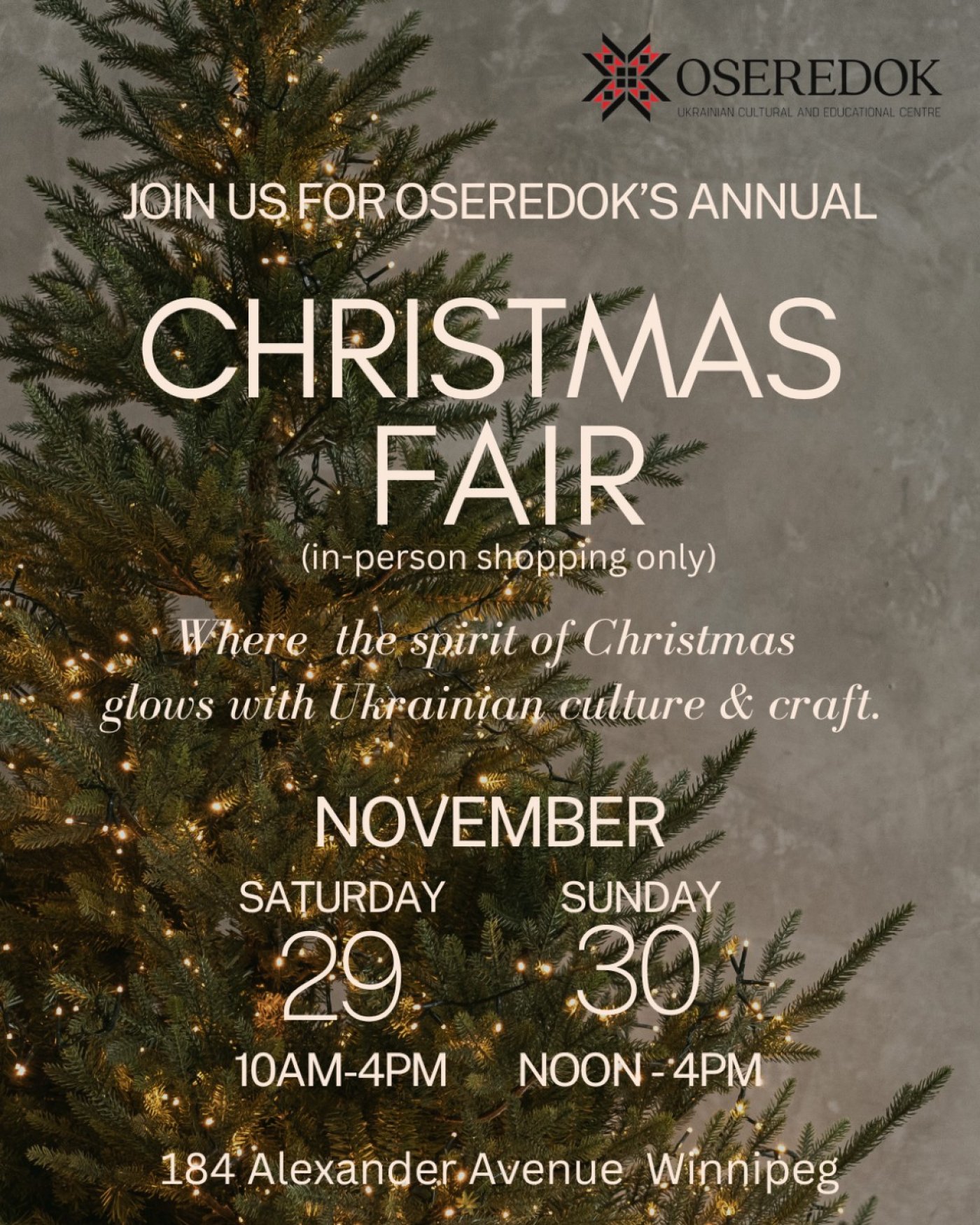 Christmas Fair at Oseredok