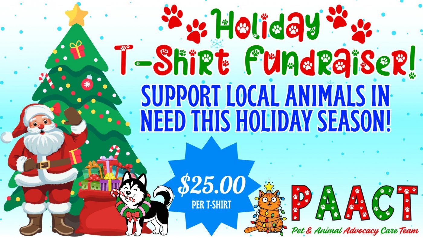 Holiday T-Shirt Fundraiser for Animals in Need!