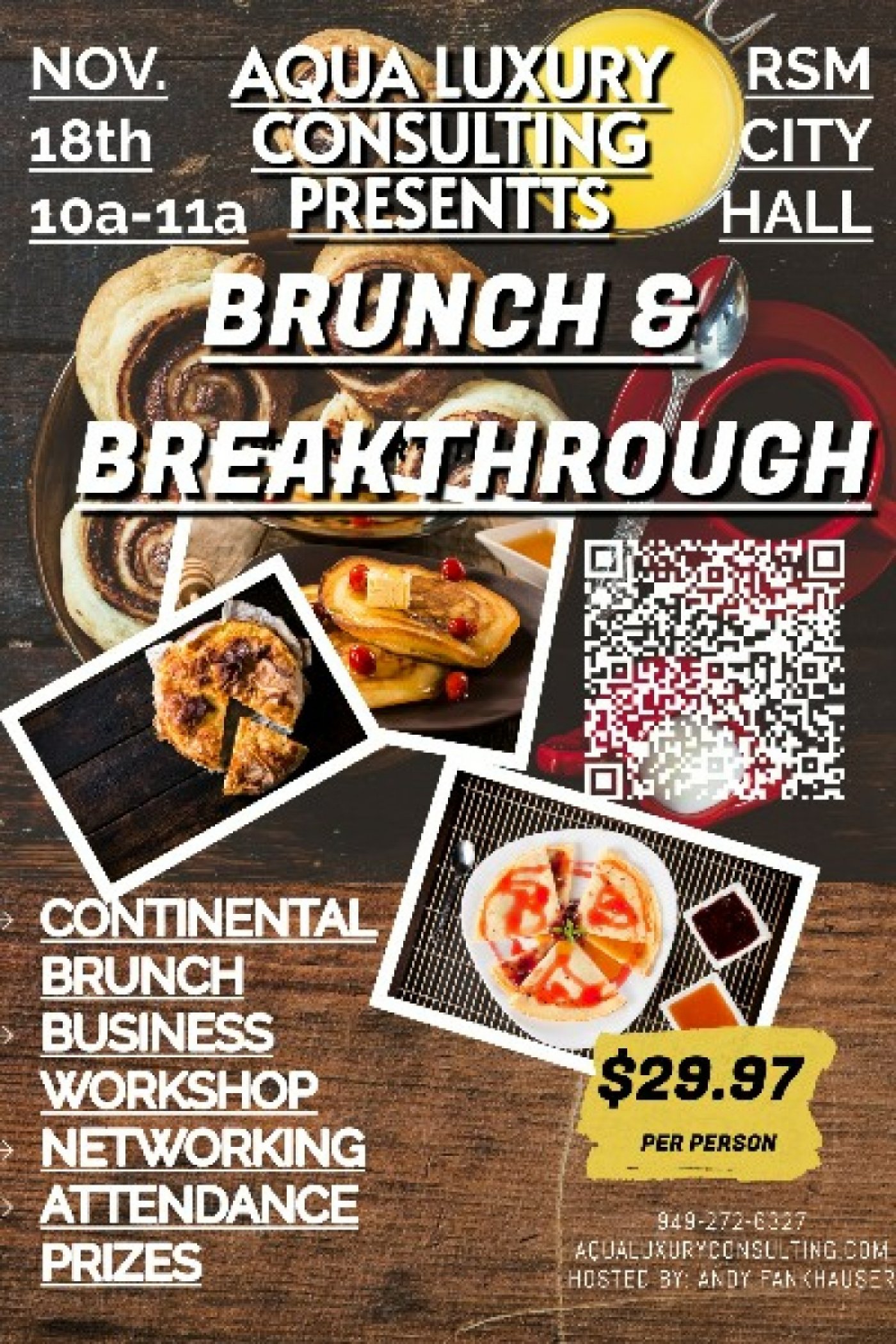 BRUNCH AND BREAKTHROUGH - WORKSHOP FOR BUSINESS OWNERS & STARTUPS