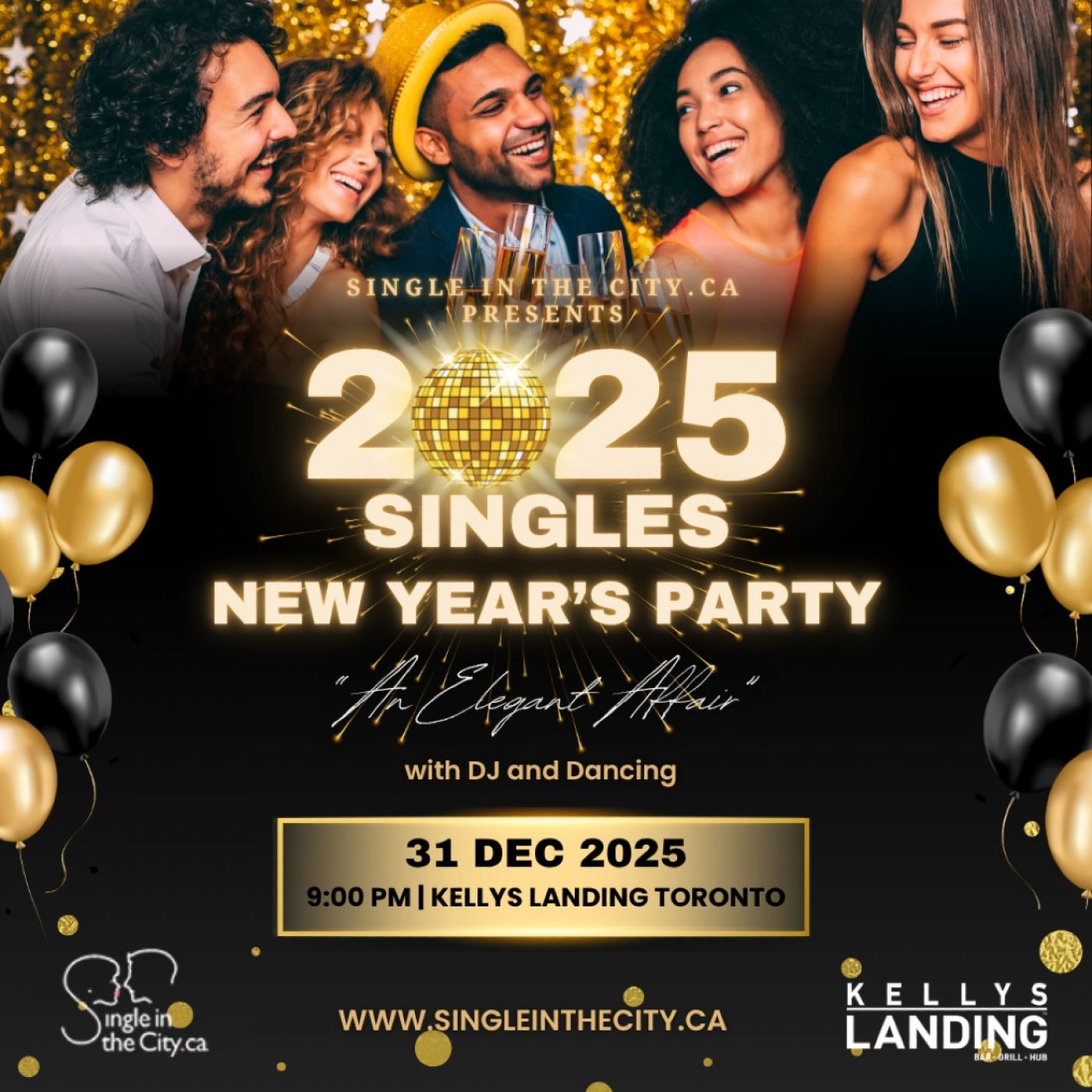 Toronto\u2019s Best Singles New Year\u2019s Party \u201cAn Elegant Affair\u201d