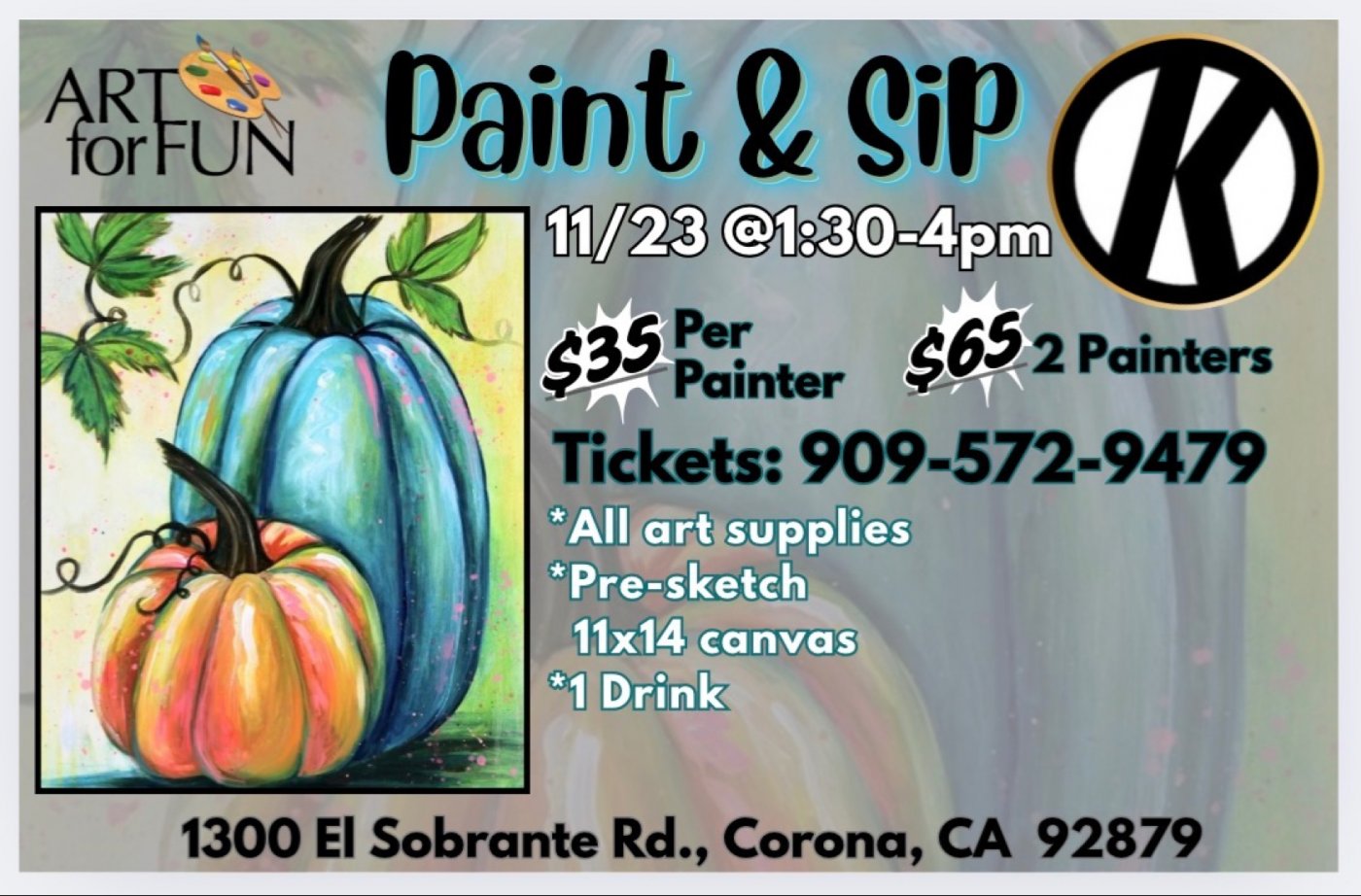Friendsgiving Paint Nite @ Kalaveras
