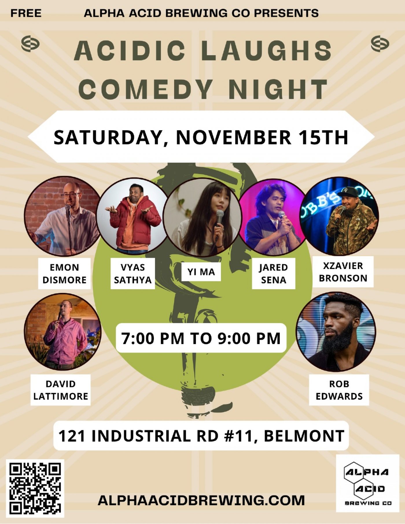 Acidic Laughs @Alpha Acid Brewing Co