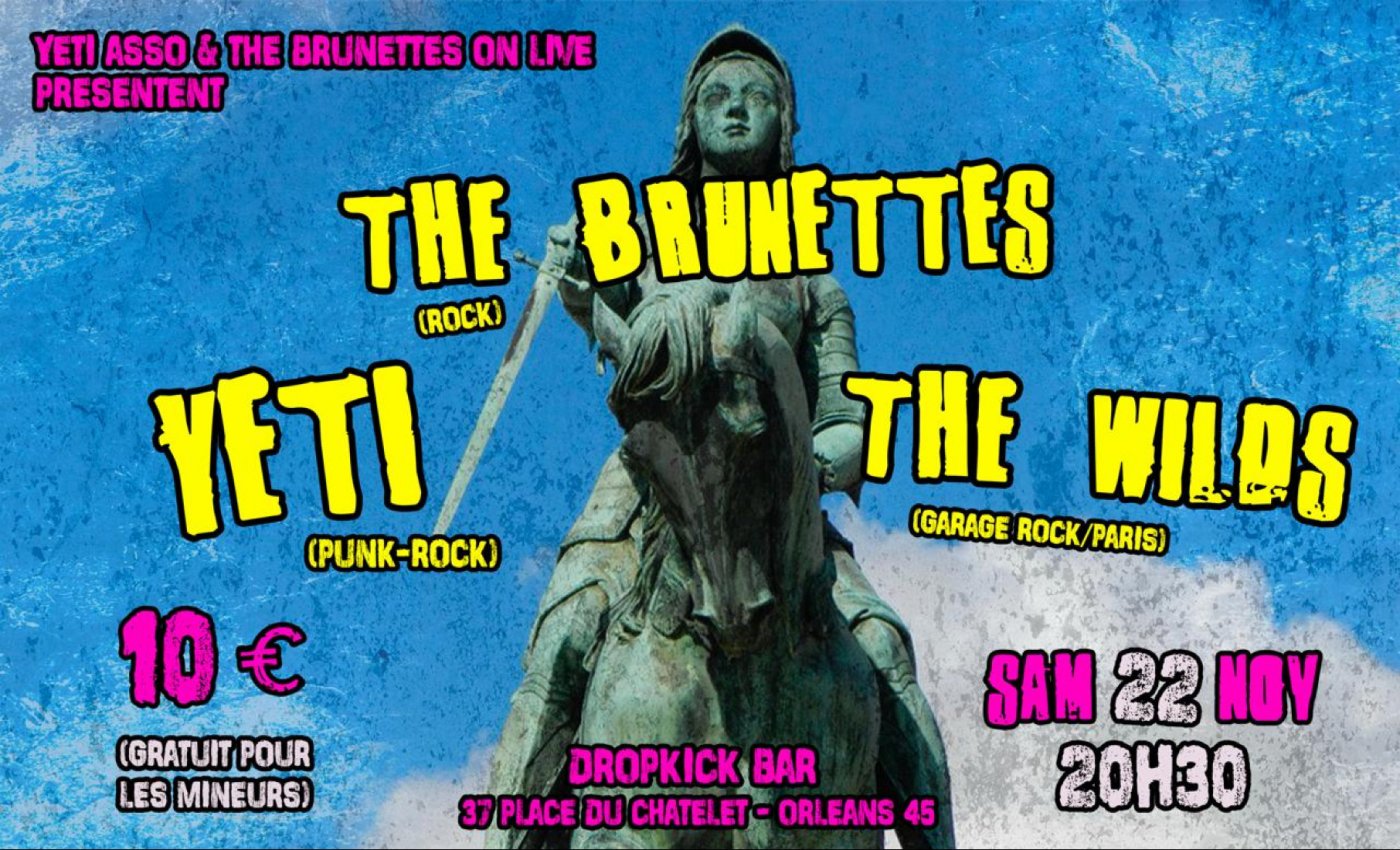 CONCERT : Jeanne's still a rocker ! THE BRUNETTES+THE WILDS+YETI 