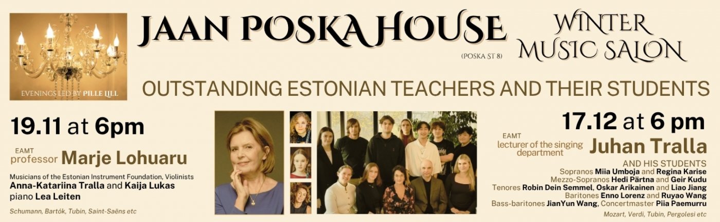 Jaan Poska House Music Salon Concerts