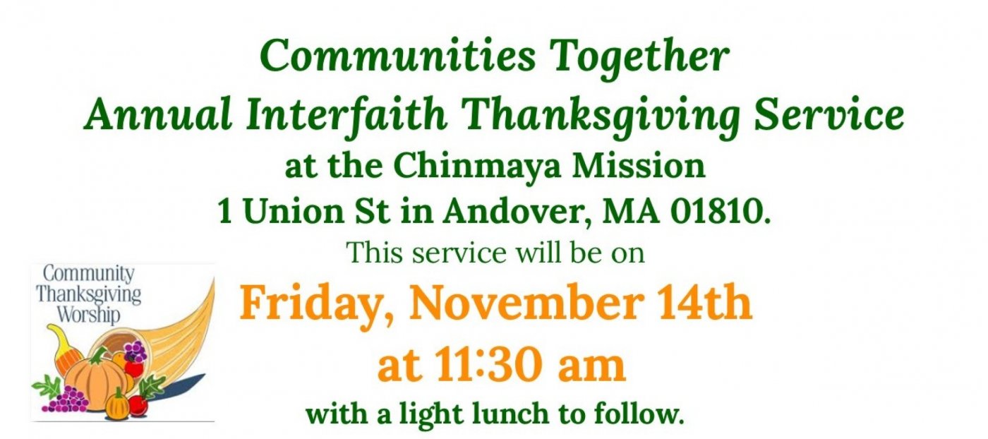 Annual Interfaith Thanksgiving Service