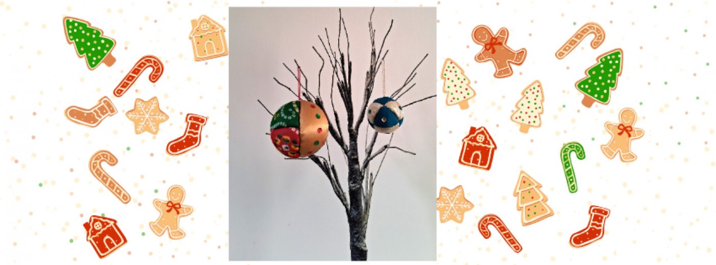 Sari Fabric Baubles workshop