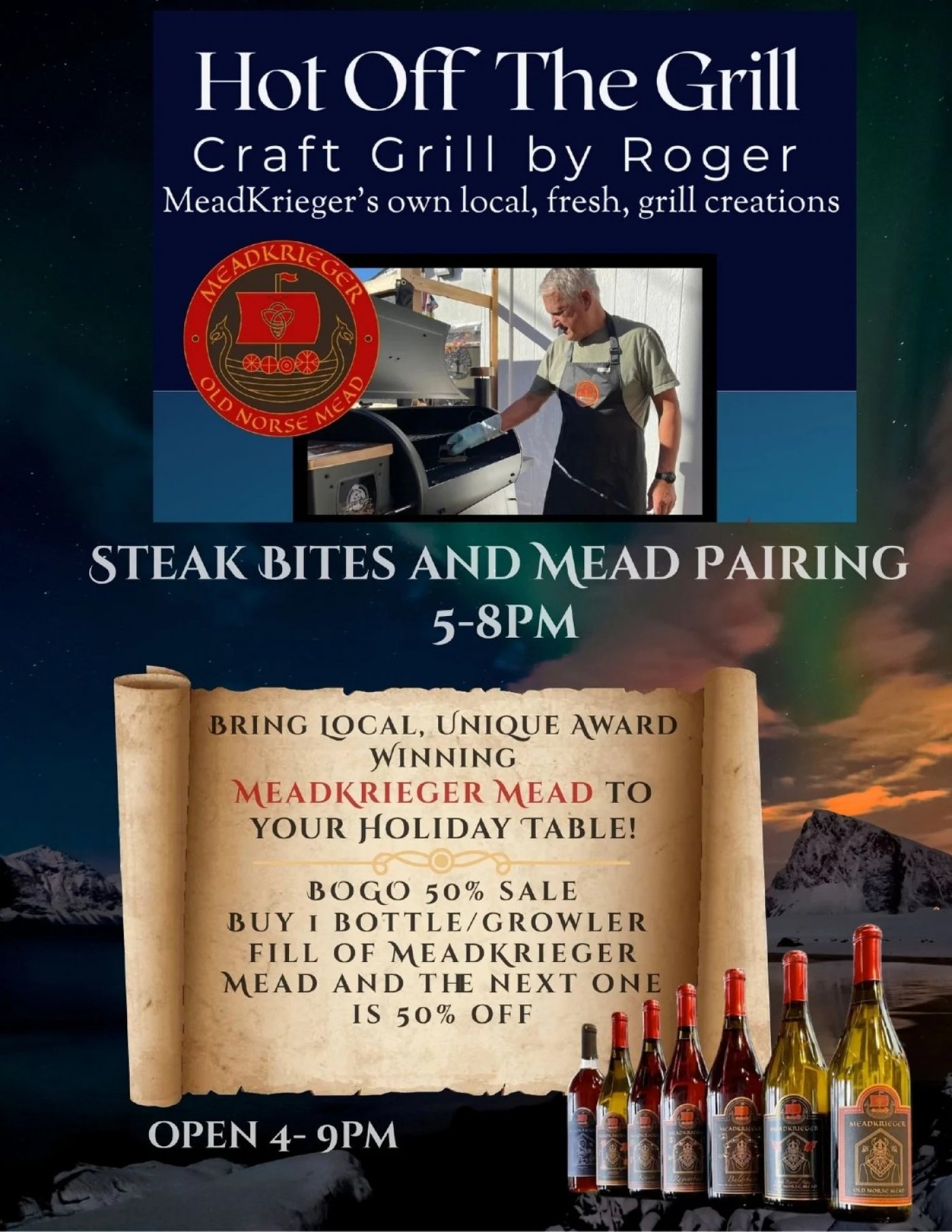 Hot Off The Grill Steak Bites and Mead Pairing