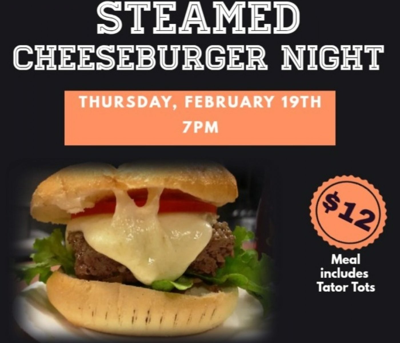 Steamed Cheeseburger Night at Meriden Turner Halle