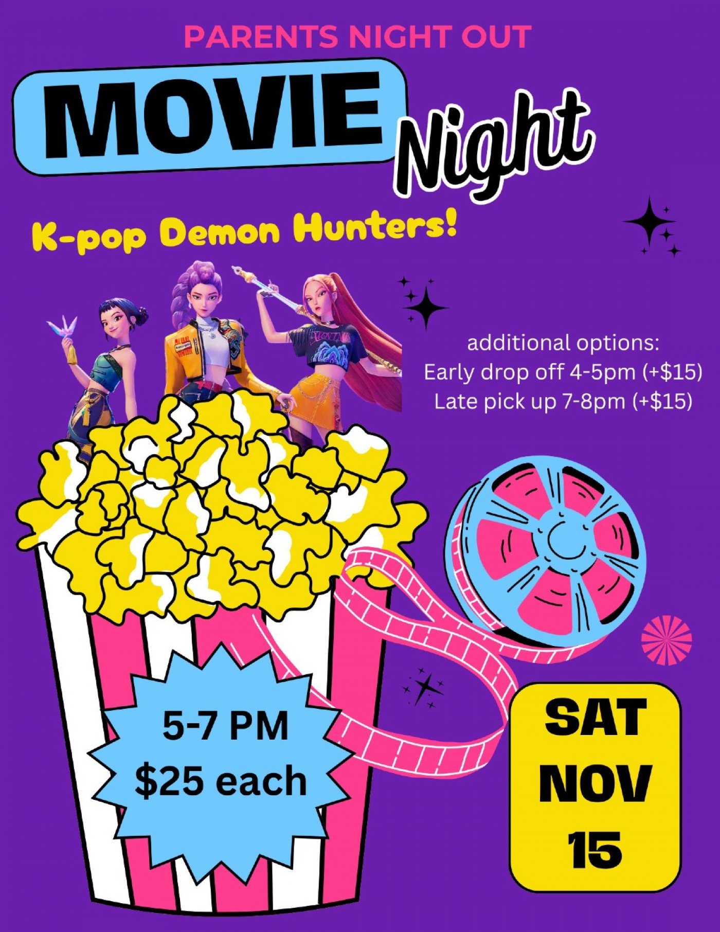 K-Pop Demon Hunters Movie Night!