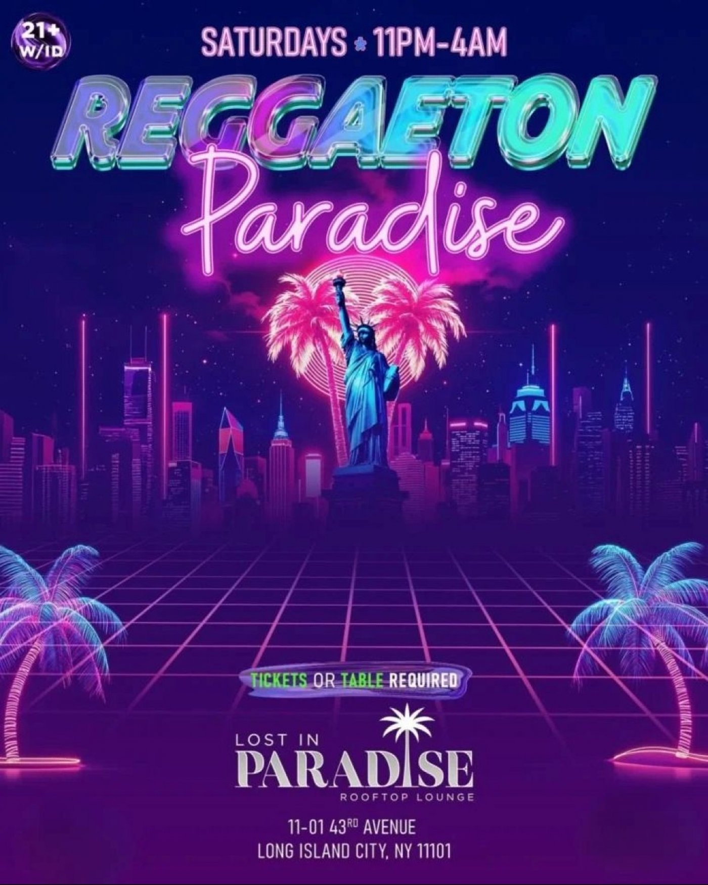 Reggaeton Paradise Rooftop Party \u2013 Lost in Paradise, Queens NY