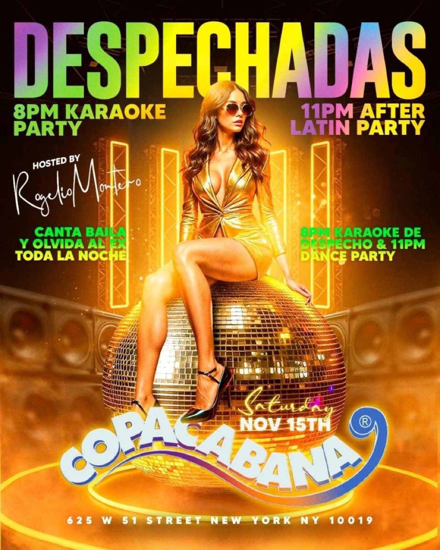 Despechadas Party & Latin Party After at Copacabana NYC