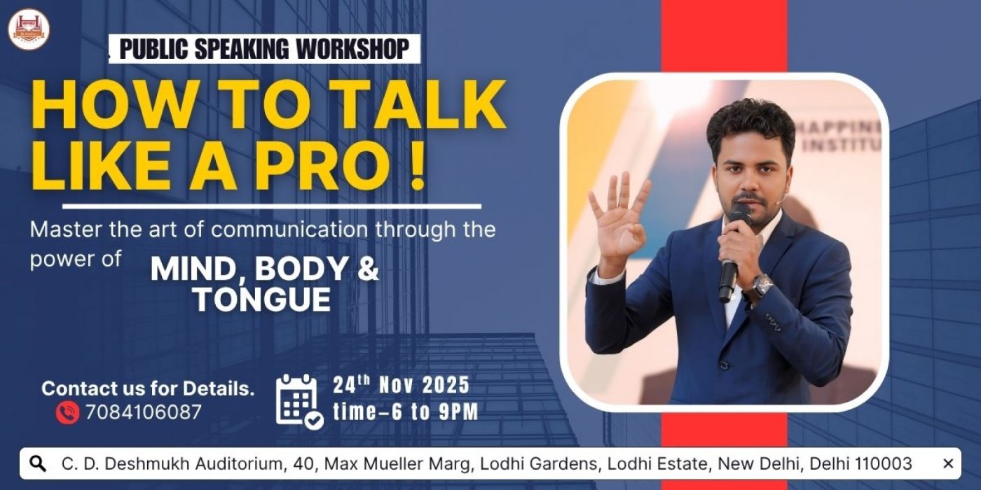 Public speaking workshop (How to Talk Like a Pro)