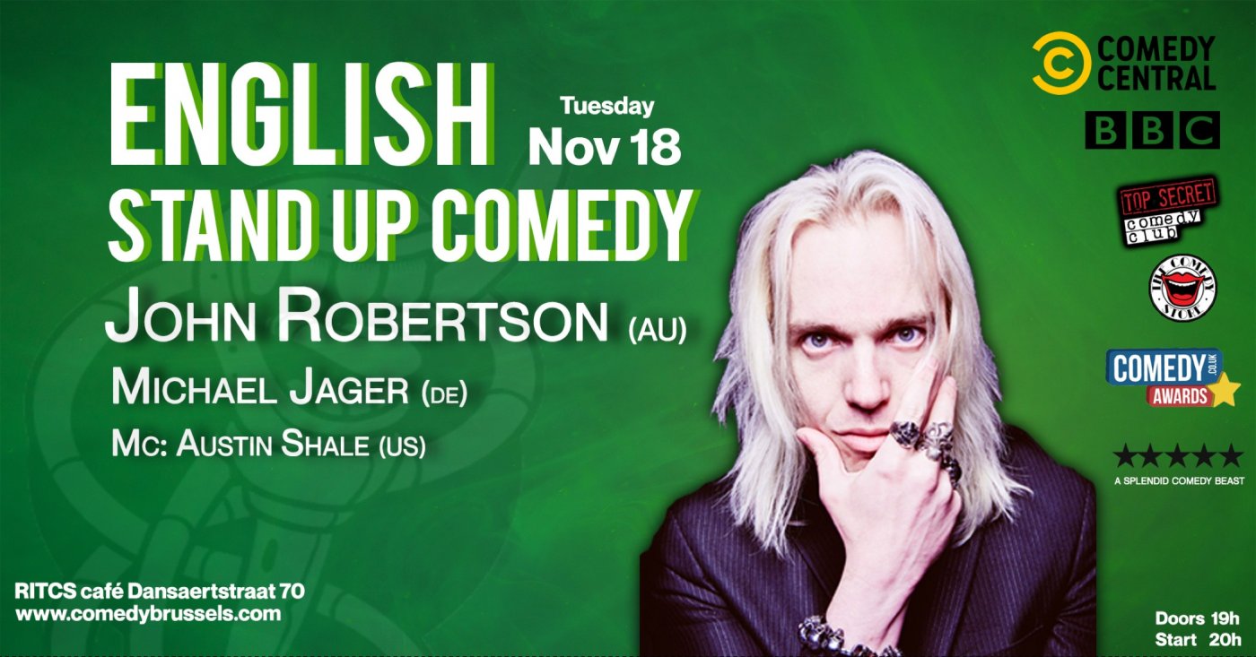 English Comedy at RITCS cafe John Robertson & Michael Jager