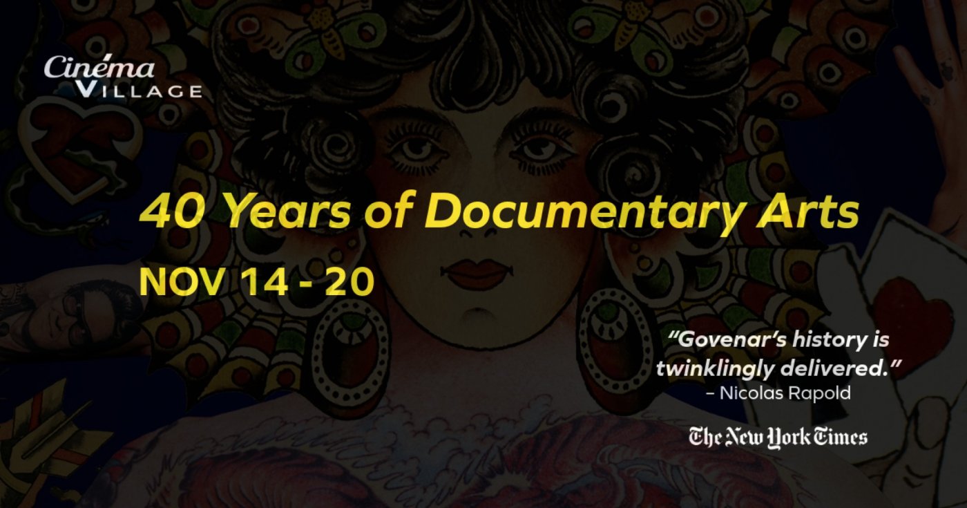 \u201c40 Years of Documentary Arts\u201d w\/ filmmaker Alan Govenar in person at Cinema Village in NYC