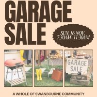 Whole of Swanbourne Community Garage Sale - Sunday November 16