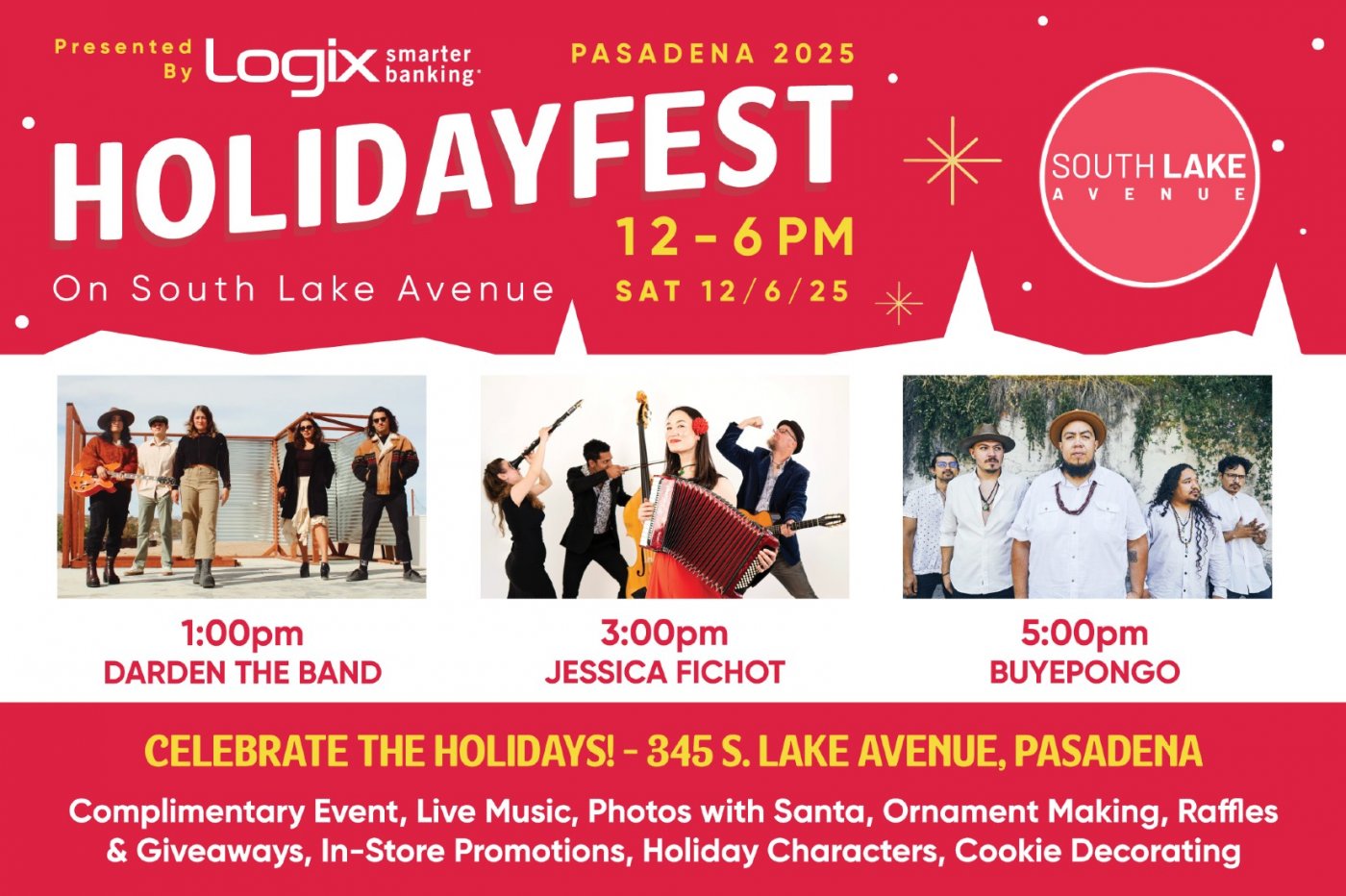 Holidayfest! Pasadena, CA. December 6th, 2025