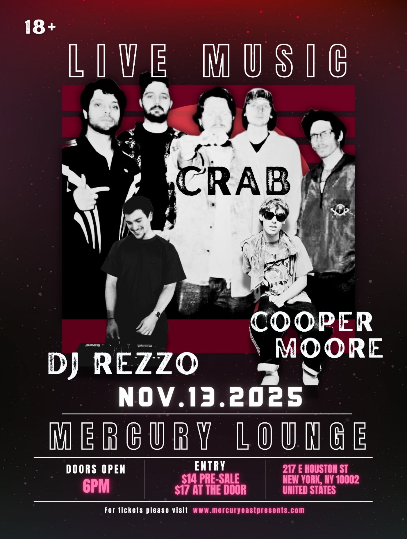 Crab Supported By Cooper Moore and DJ Rezzo