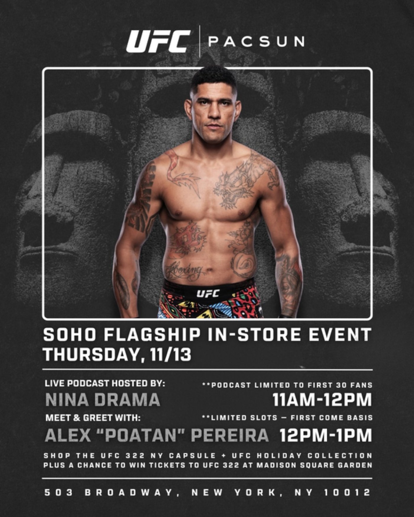 UFC x Pacsun VECHAIN UFC 322 Event
