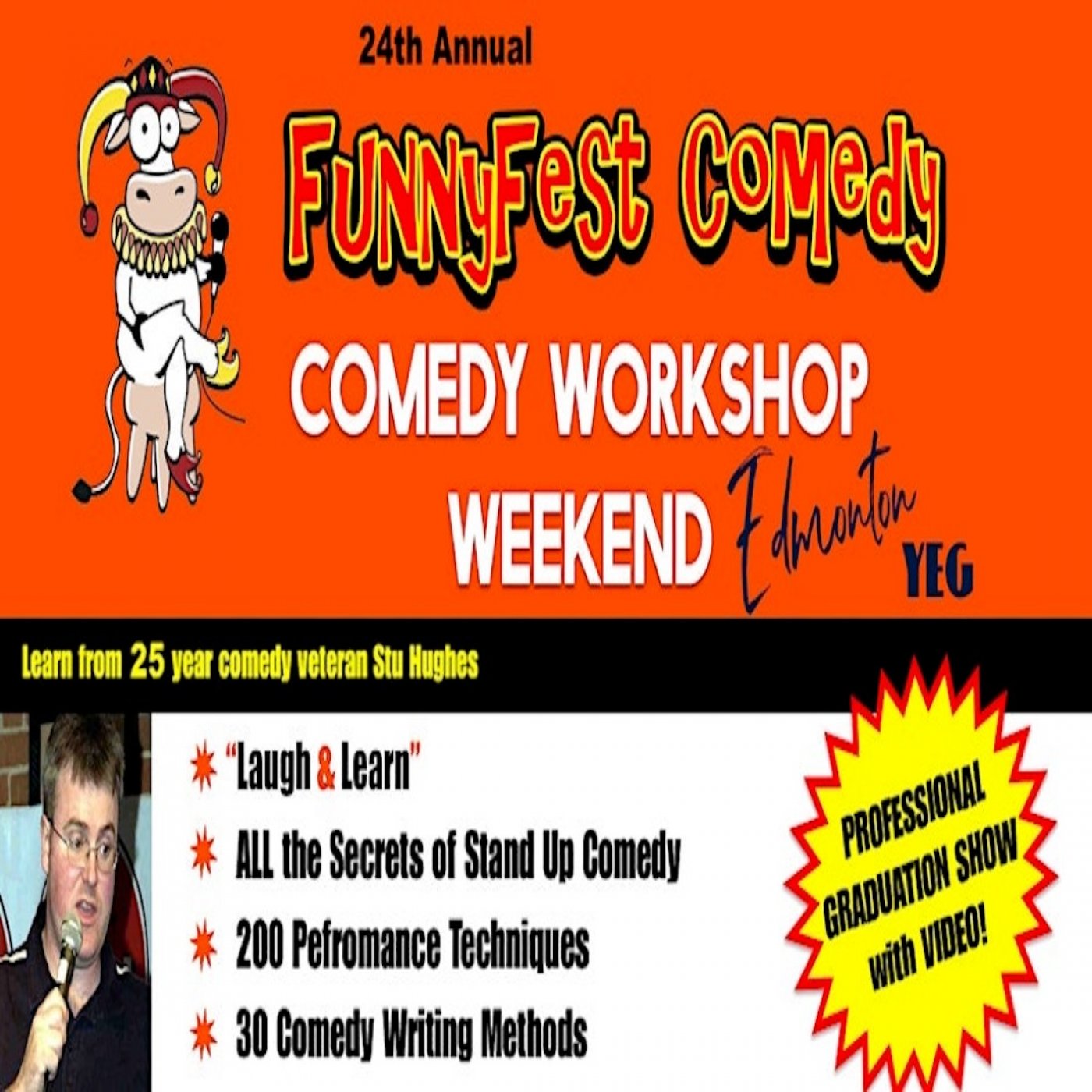 FunnyFest Comedy: Stand Up Comedy - WEEKEND COURSE - Edmonton