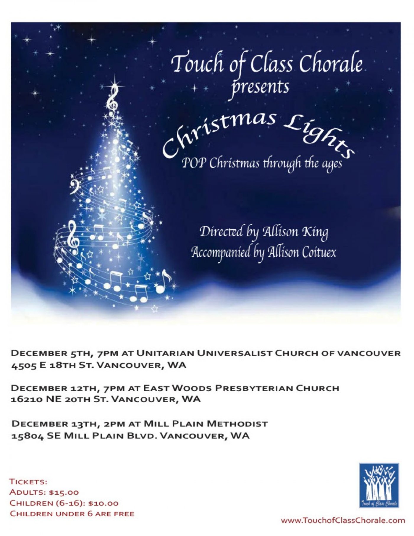 Touch of Class Chorale Winter Concerts