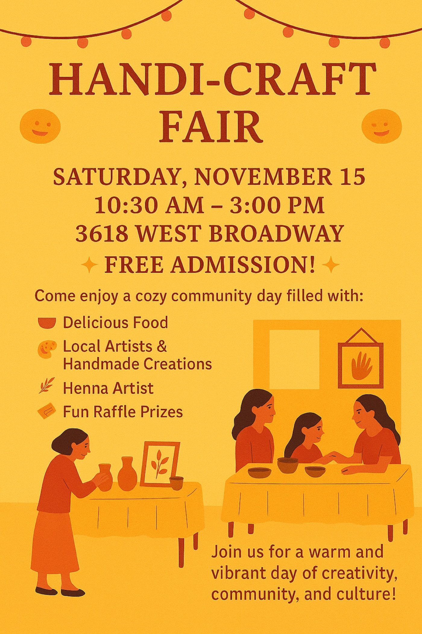 Unique Craft Fair &Lunch