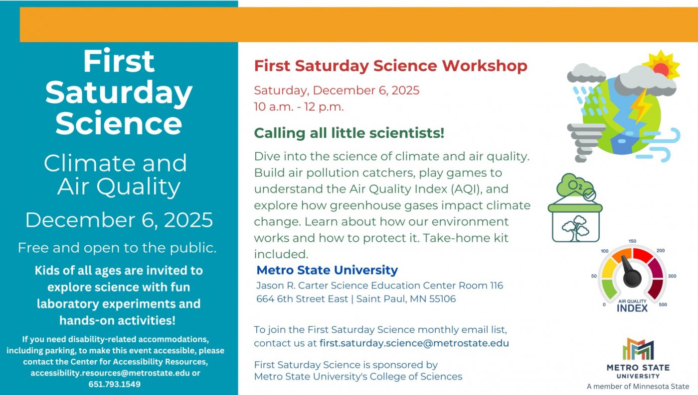 First Saturday Science Climate and Air Quality
