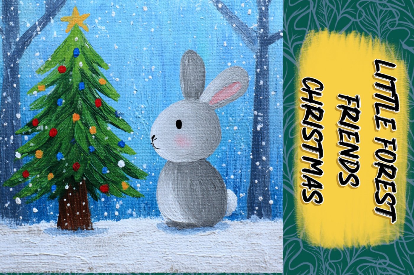 Beyond the Spectrum Art Program - Little Forest Friends Christmas Acrylic