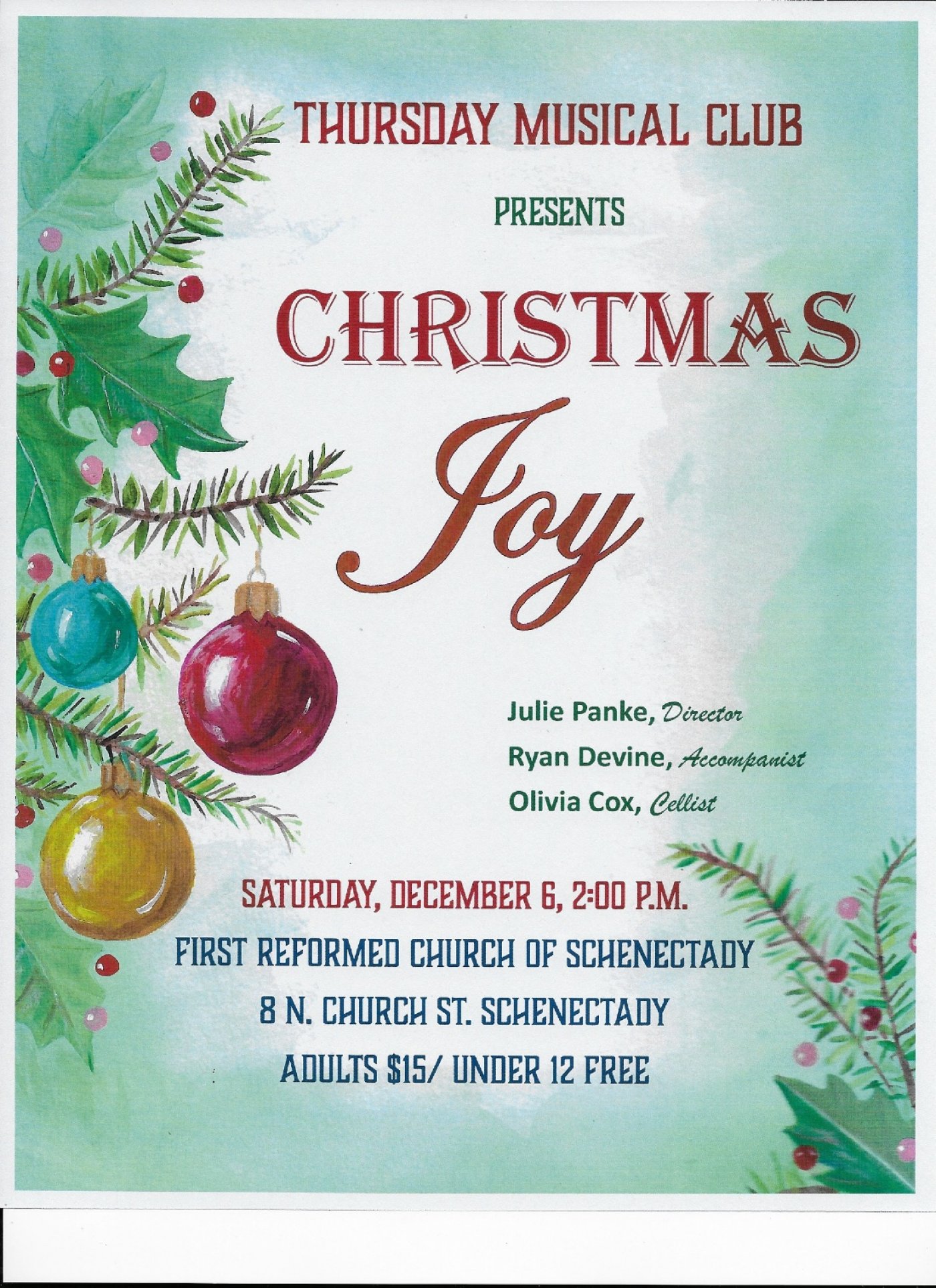 Christmas Joy by Thursday Musical Club Women's Chorus