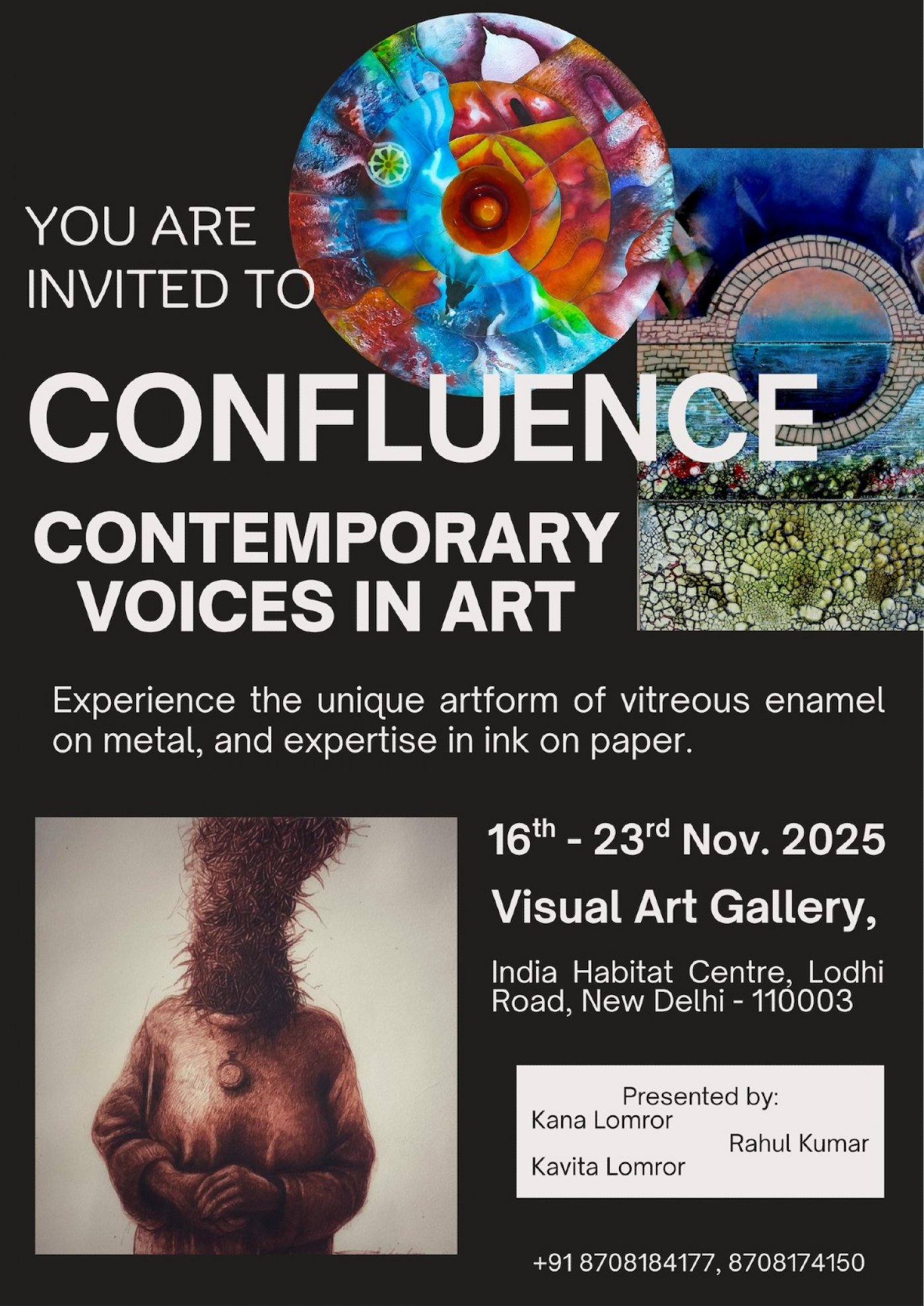 Confluence - Art Exhibition by Kana Lomror, Kavita Lomror & Rahul Kumar