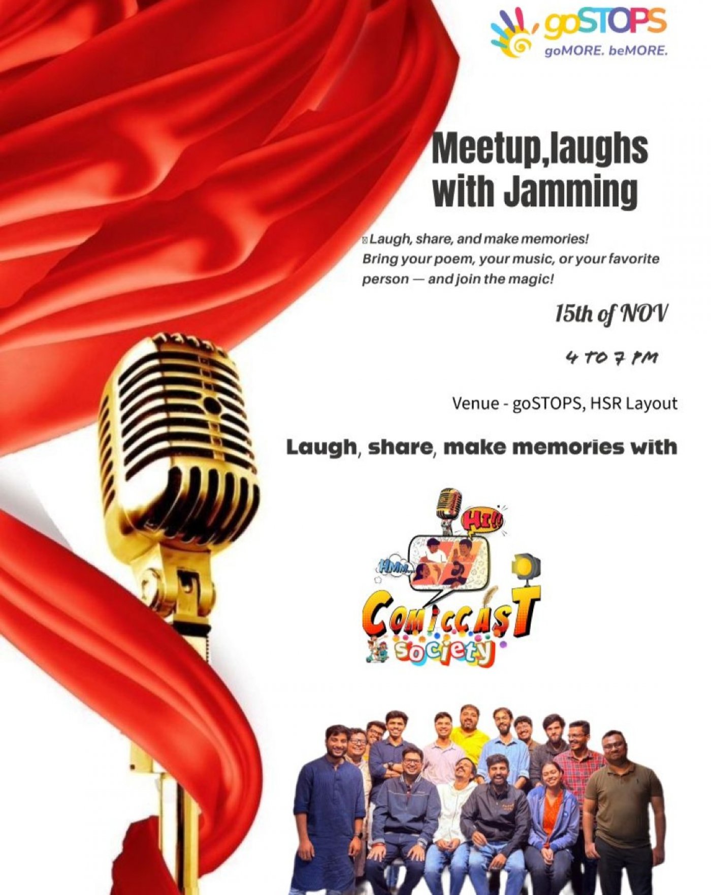 Meetup, laughs with Jamming