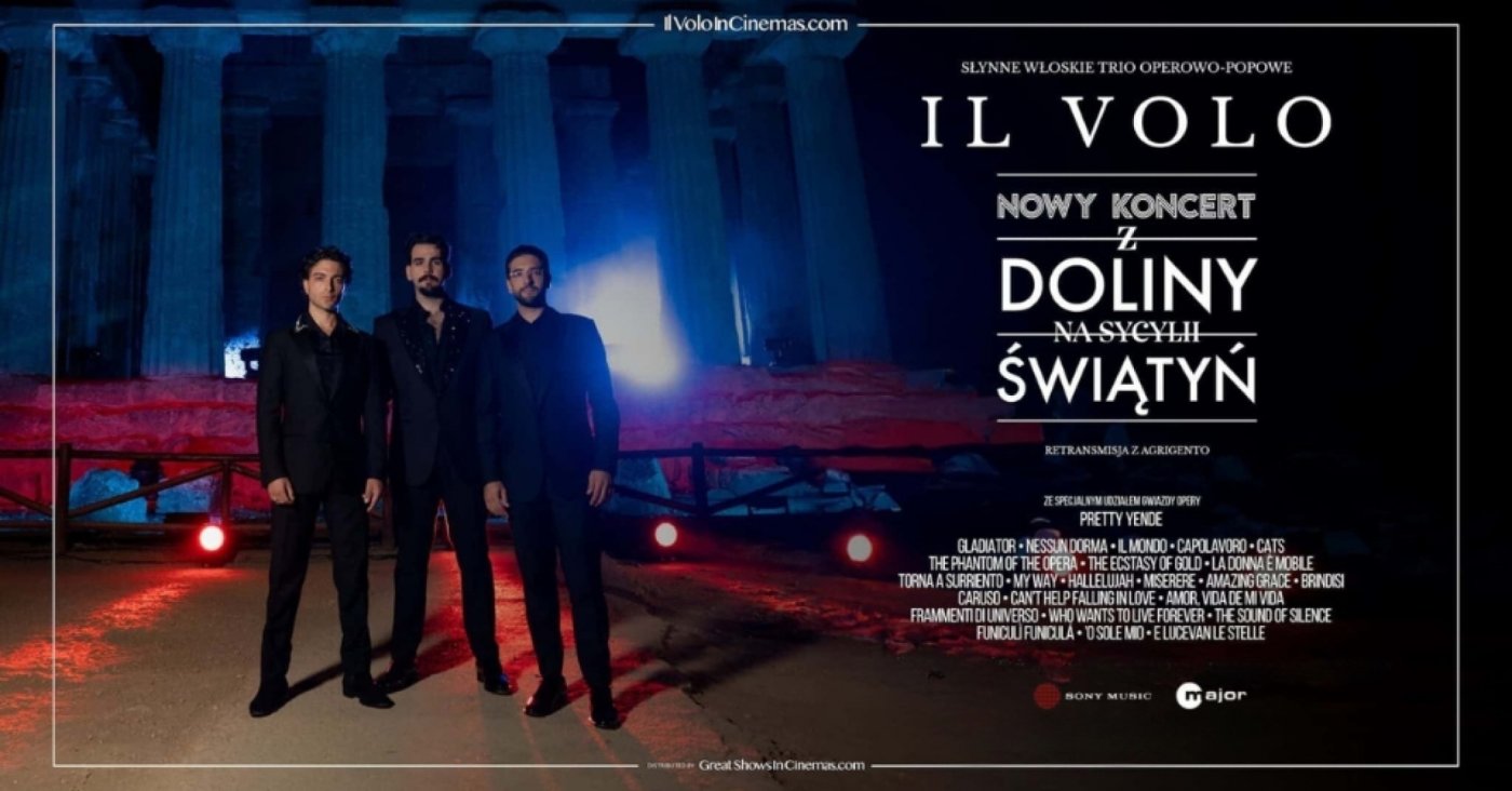 KINO W TERMINALU: Il Volo. Najnowszy koncert z Doliny \u015awi\u0105ty\u0144.