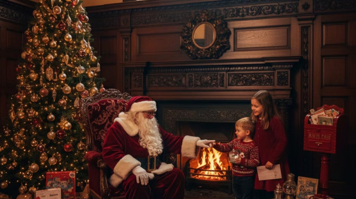 \u2728 Meet Santa by the Fire: A Magical Grotto Experience