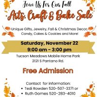 Tucson Meadows Arts, Craft & Bake Sale