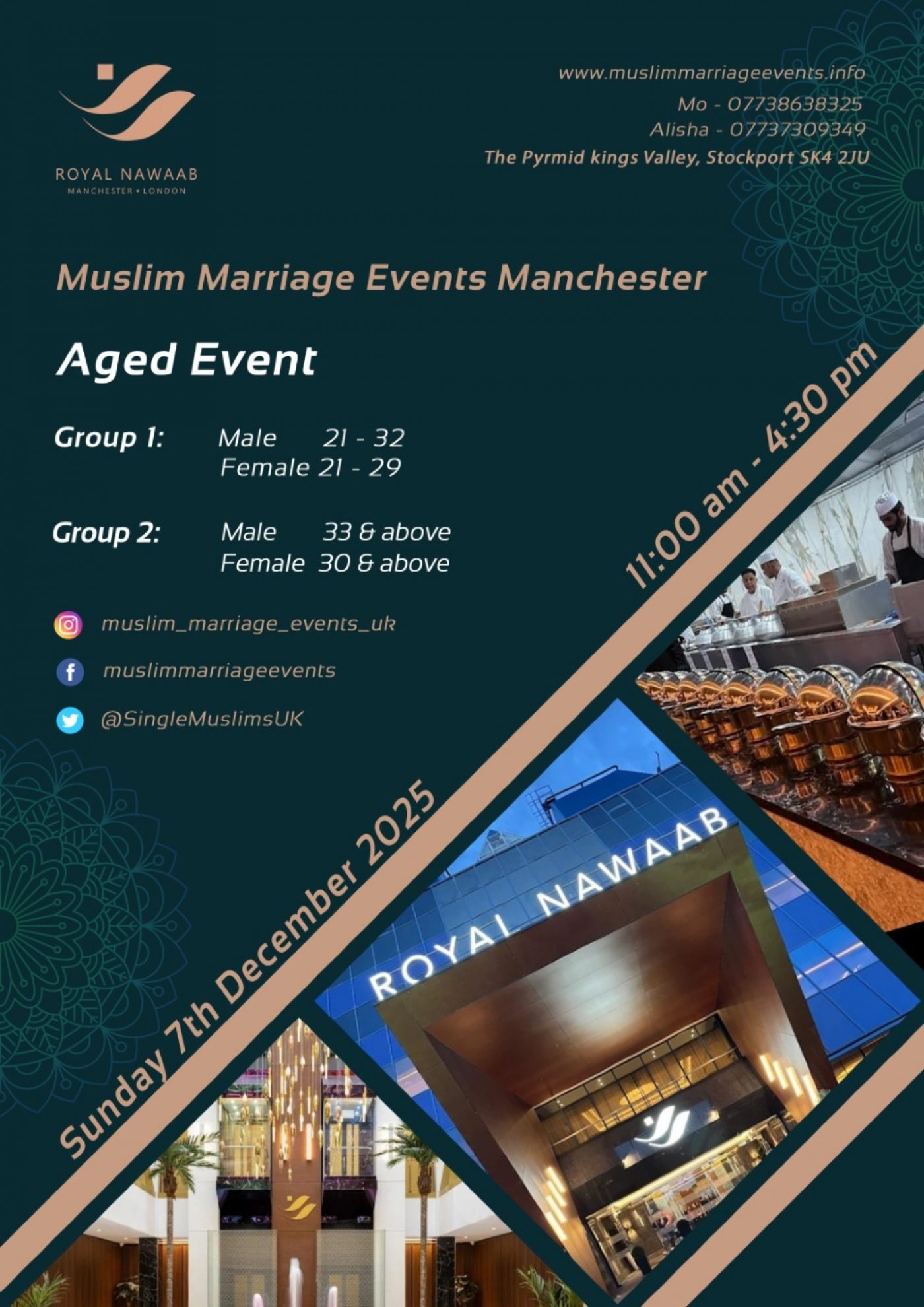 Muslim Marriage Events Manchester - 2 Age Groups