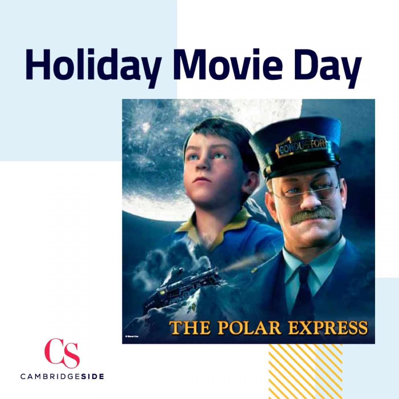 FREE Indoor Holiday Movie Day at CambridgeSide featuring The Polar Express