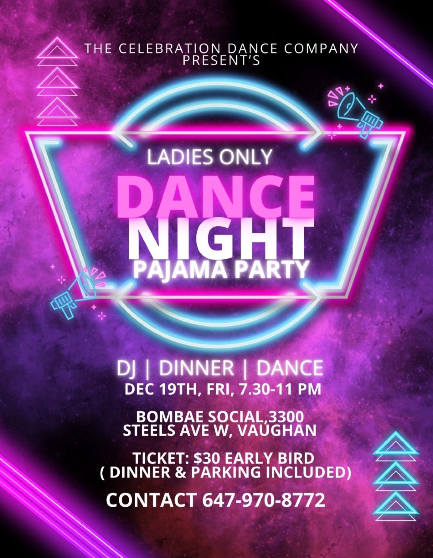 Ladies Only- Bollywood dance night- The Ultimate Pajama Party