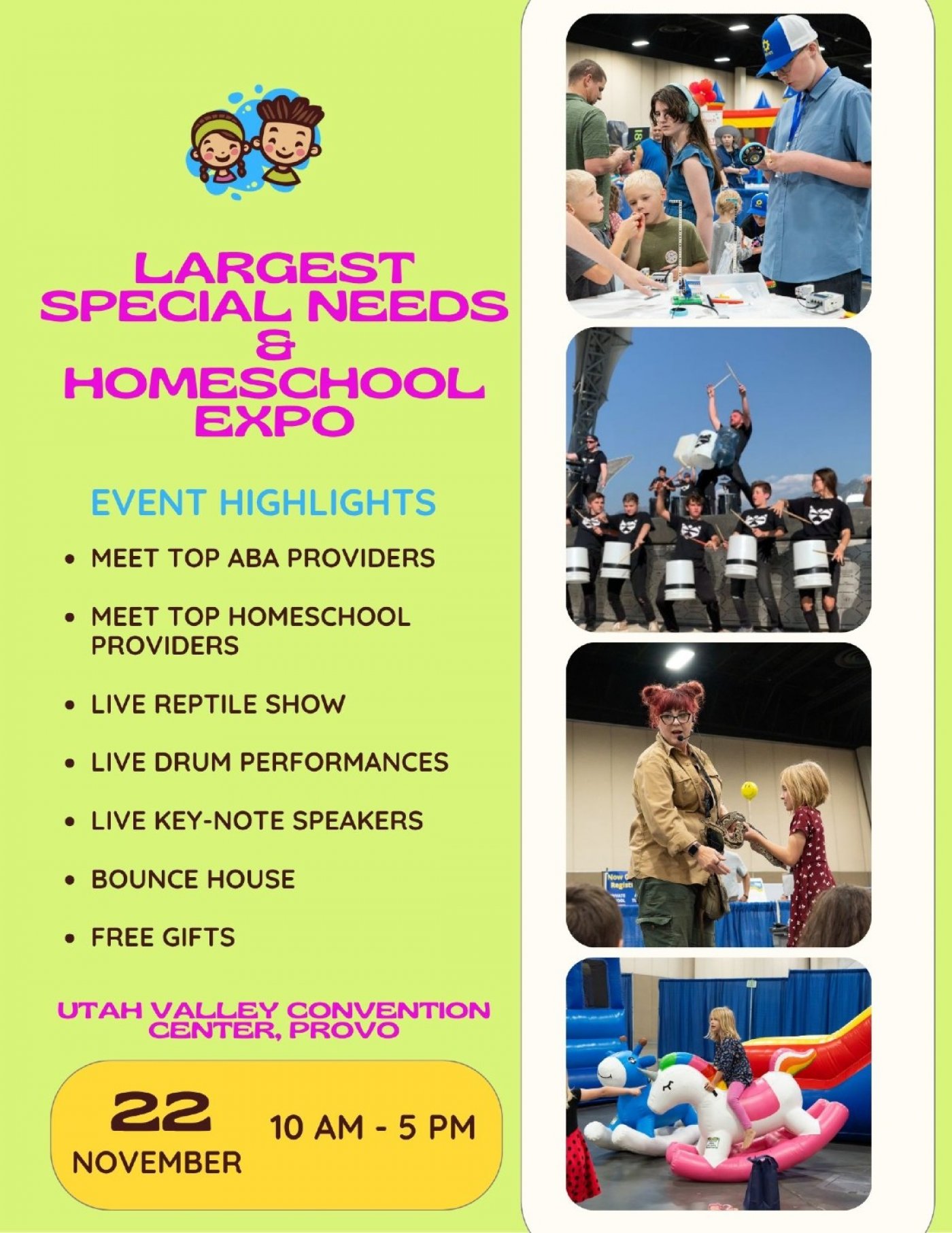 Chill Act Provo - Special Needs , Autism & Homeschool Resource Event 