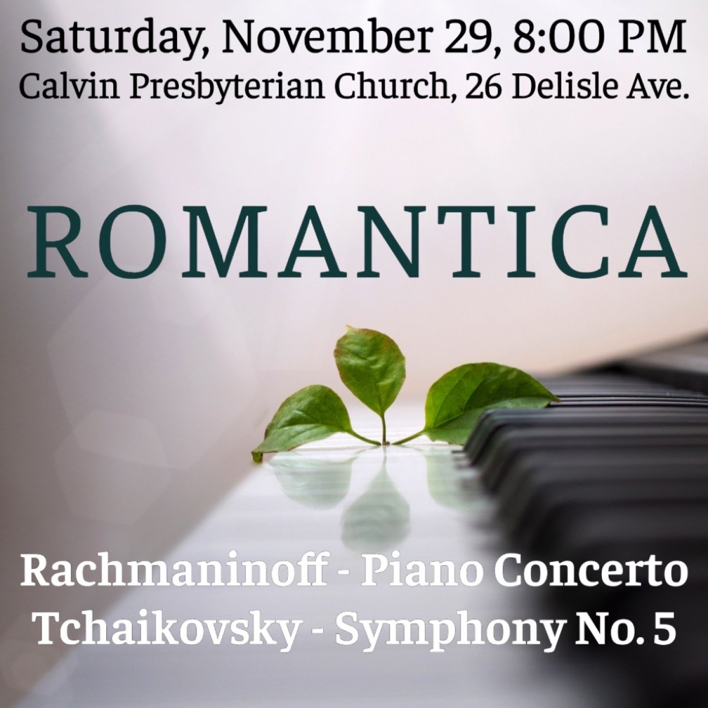 Romantica: Tchaikovsky & Rachmaninoff in concert!