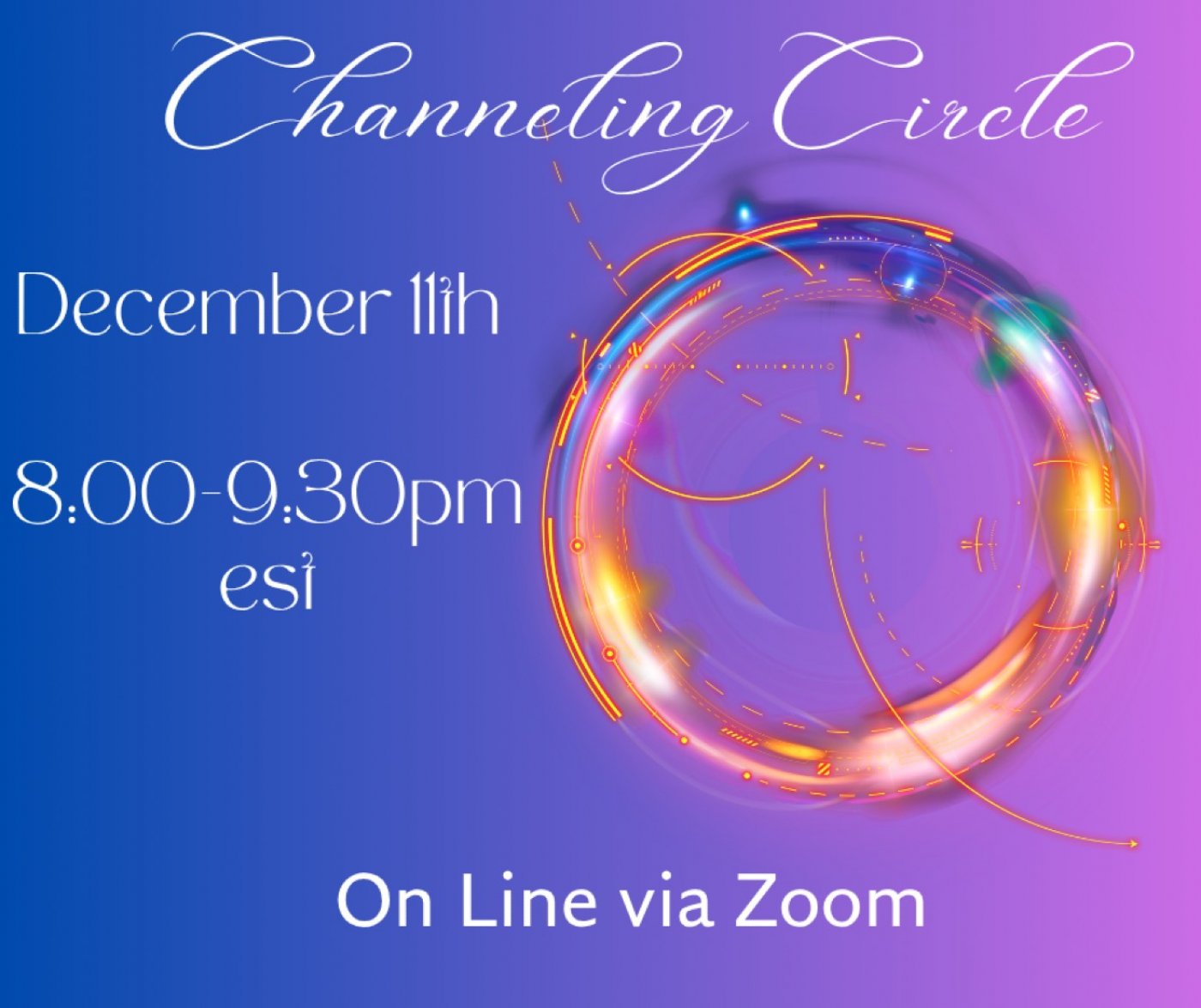Channeling Circle On-Line