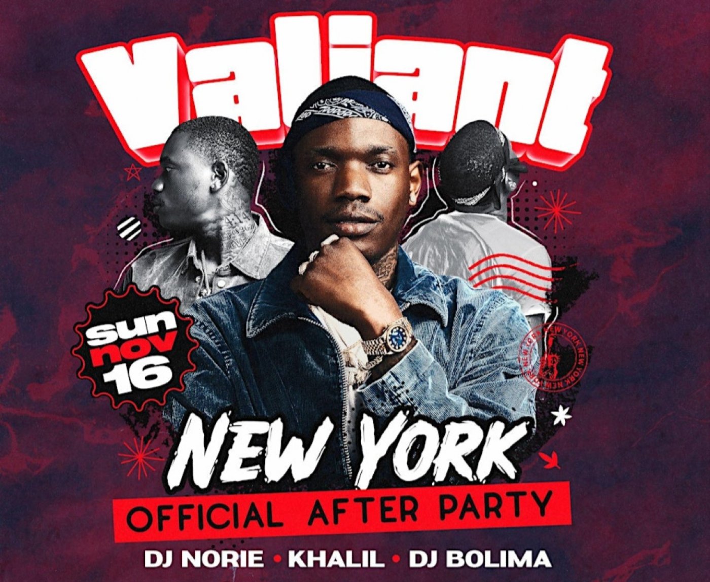 Valiant New York Concert official After party