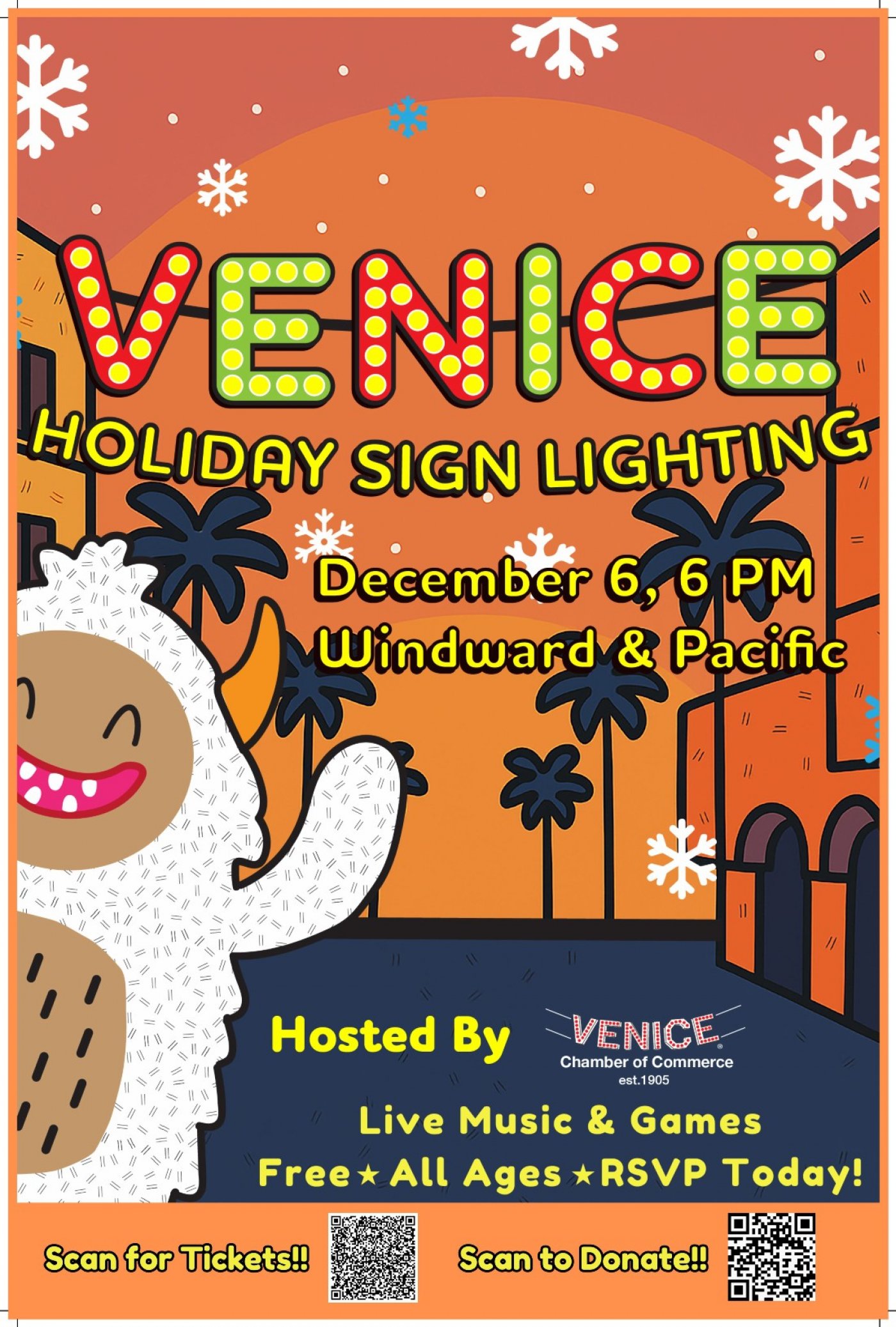 14th Annual Venice Holiday Sign Lighting & Block Party