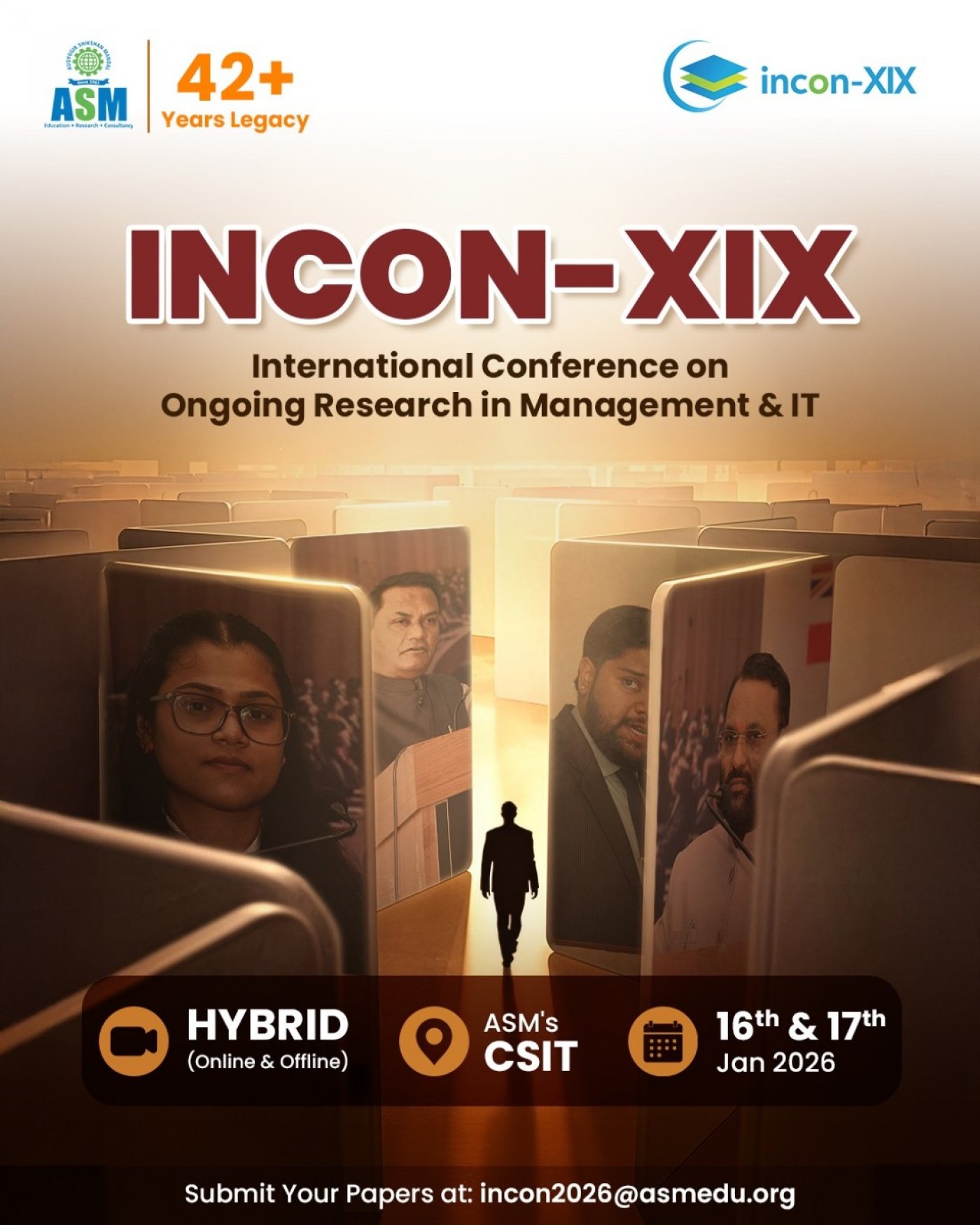 INCON 2026 - XIX Edition | International Conference on Ongoing Research in Management & IT
