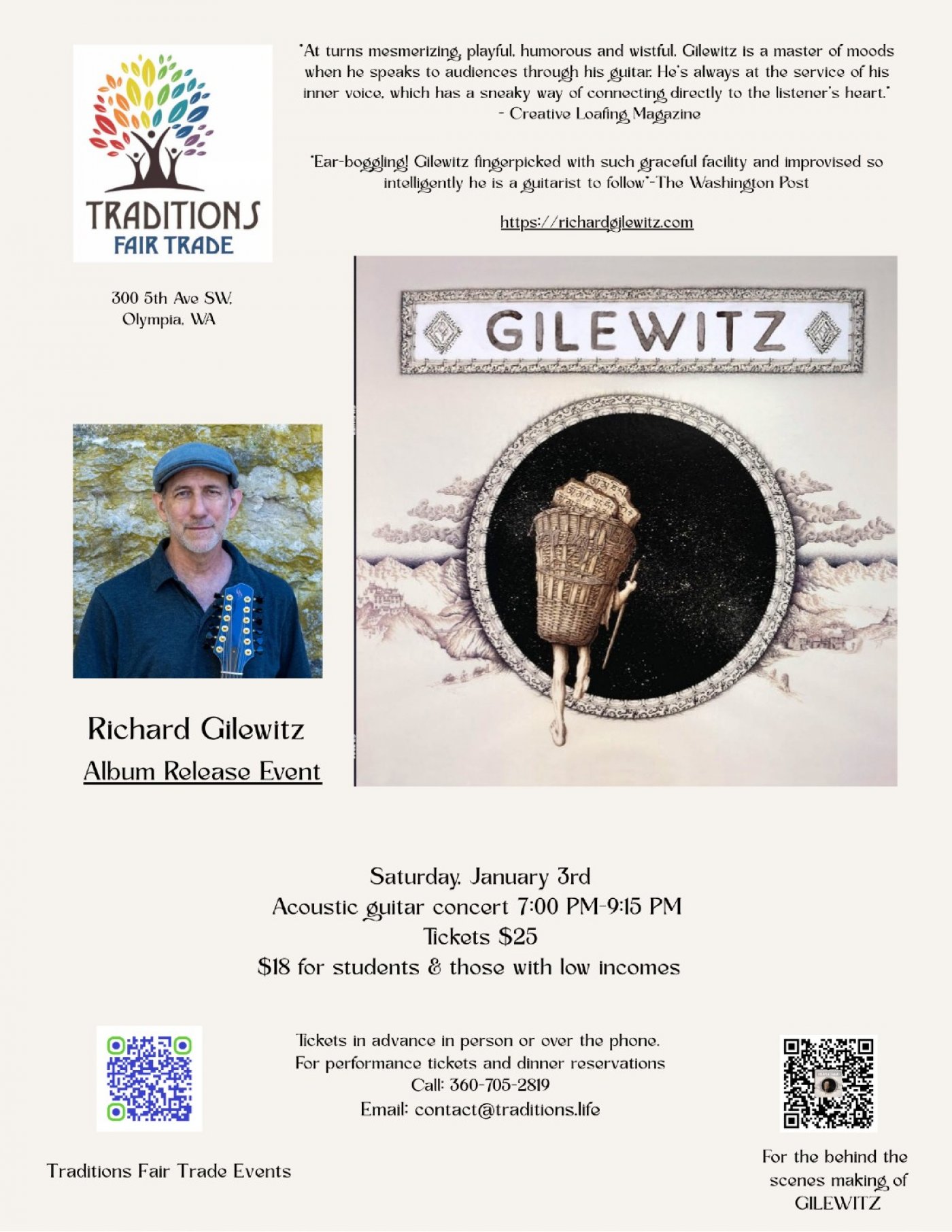 A Fingerstyle Guitar Master - Richard Gilewitz album Release Concert