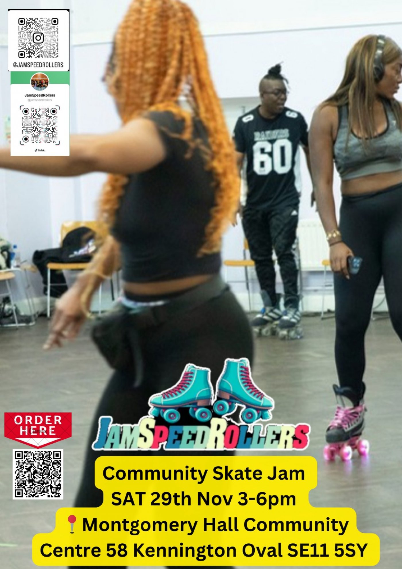 ROLLER SKATING - Community Skate Jam Sat 29th Nov 3pm-6pm