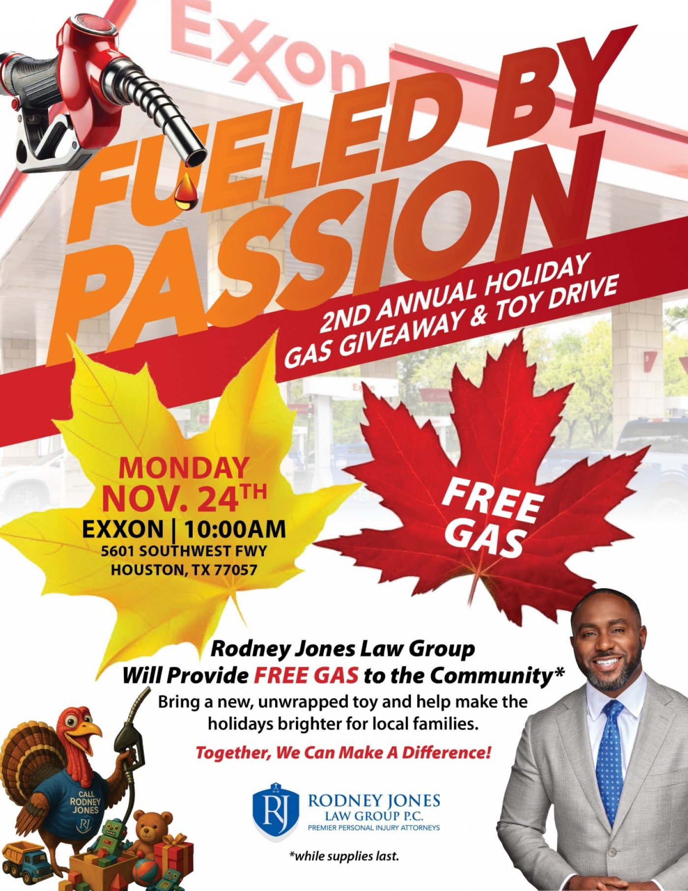 Attorney Rodney Jones\u2019 2nd Annual Free Gas Giveaway