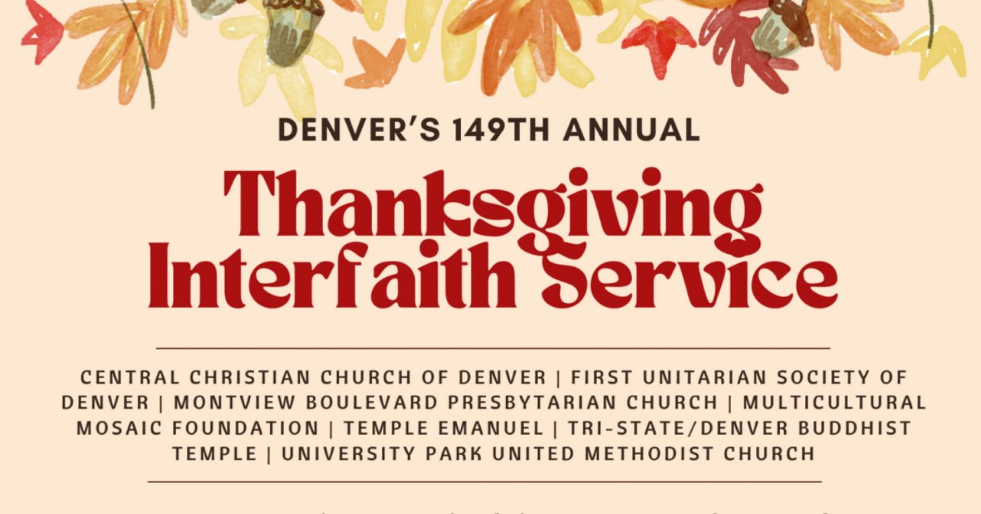 149th Annual Thanksgiving Interfaith Service in Denver
