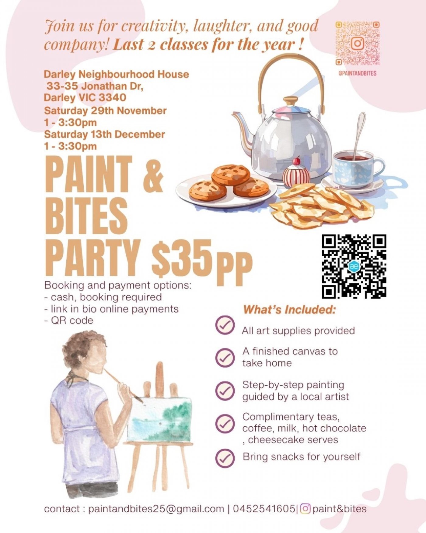 Paint & Bites Party