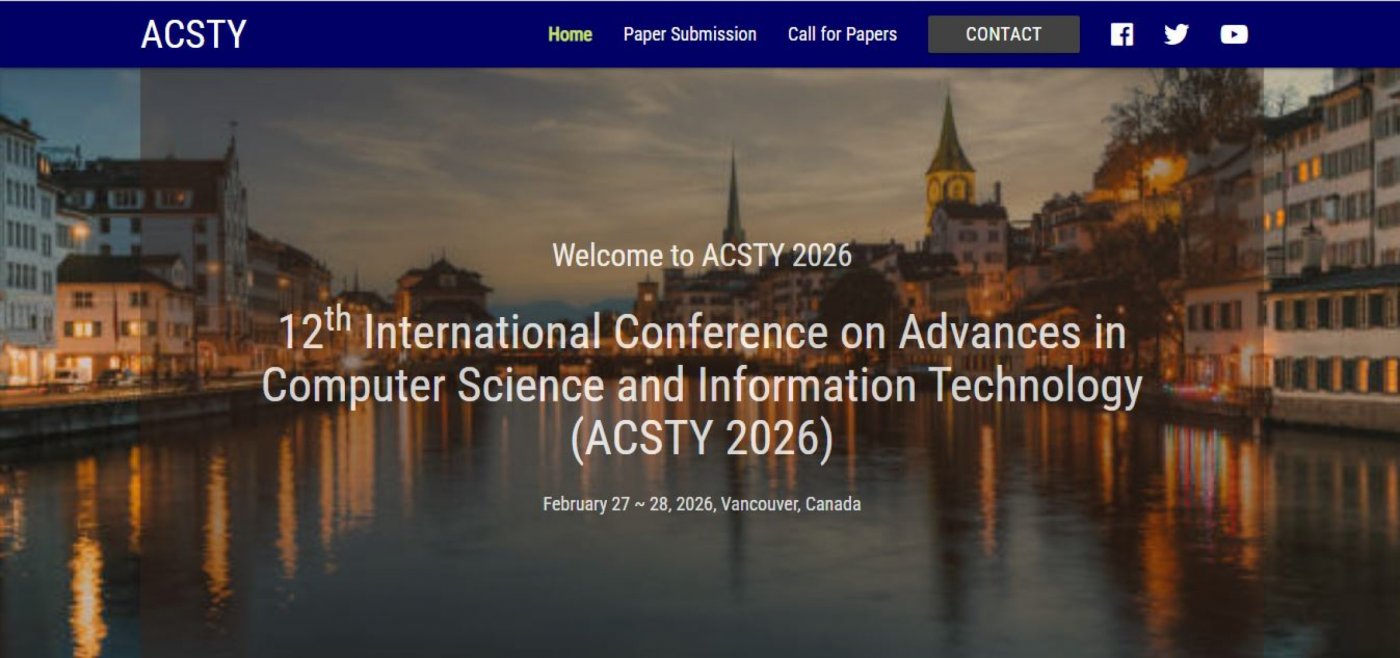 12th International Conference on Advances in Computer Science and Information Technology